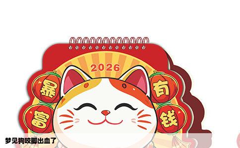 梦见狗咬脚出血了