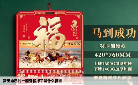 梦见自己的一颗牙松掉了是什么征兆