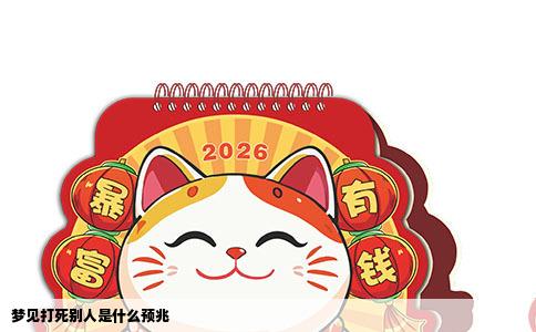 梦见打死别人是什么预兆