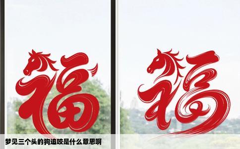 梦见三个头的狗追咬是什么意思啊