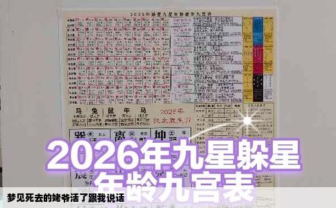 梦见死去的姥爷活了跟我说话