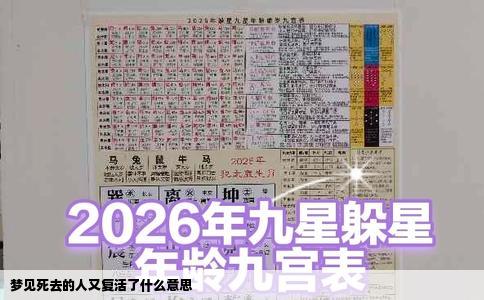 梦见死去的人又复活了什么意思
