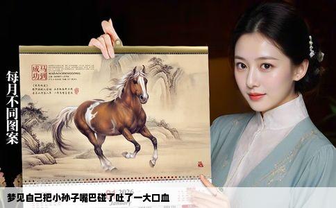 梦见自己把小孙子嘴巴碰了吐了一大口血