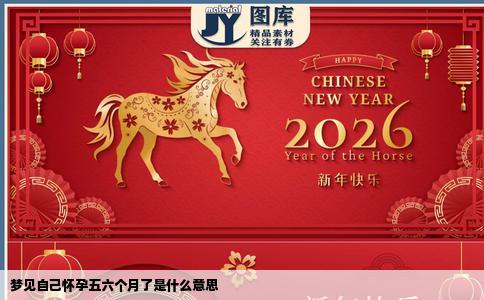 梦见自己怀孕五六个月了是什么意思