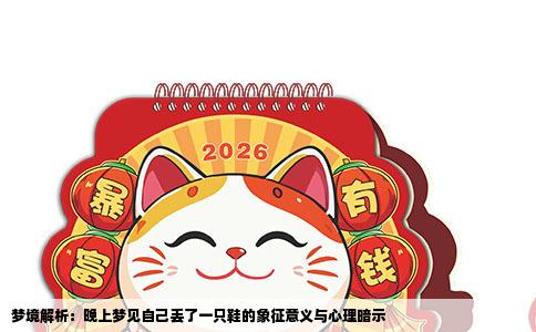 梦境解析：晚上梦见自己丢了一只鞋的象征意义与心理暗示