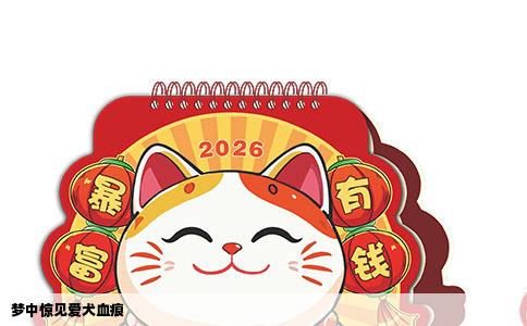 梦中惊见爱犬血痕