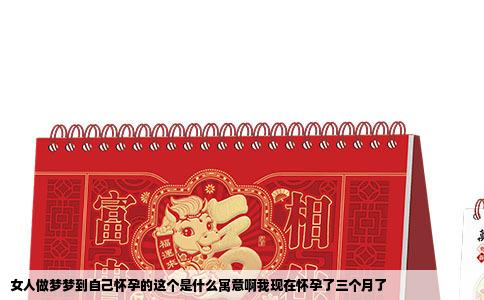 女人做梦梦到自己怀孕的这个是什么寓意啊我现在怀孕了三个月了