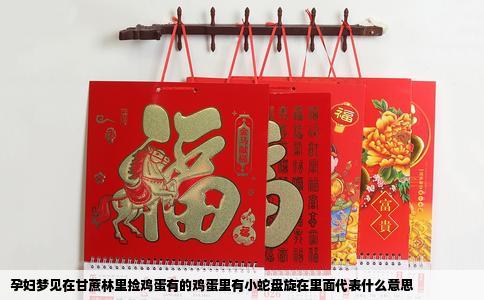 孕妇梦见在甘蔗林里捡鸡蛋有的鸡蛋里有小蛇盘旋在里面代表什么意思