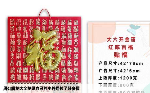 周公解梦大全梦见自己的小外甥拉了好多屎