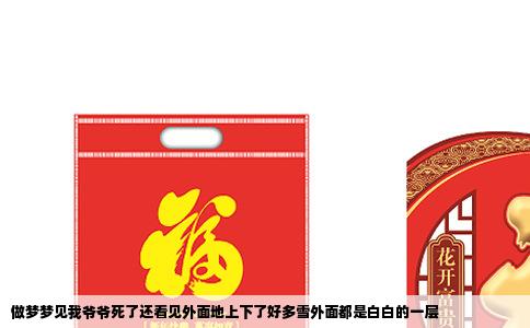 做梦梦见我爷爷死了还看见外面地上下了好多雪外面都是白白的一层