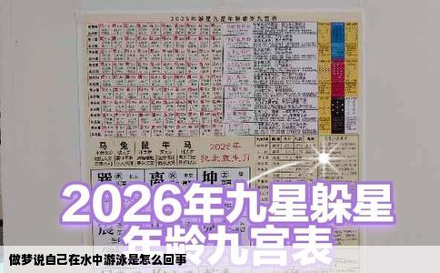 做梦说自己在水中游泳是怎么回事