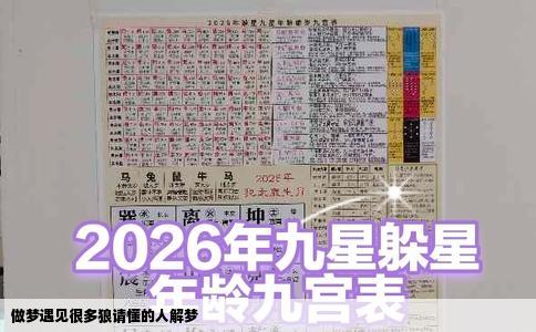 做梦遇见很多狼请懂的人解梦